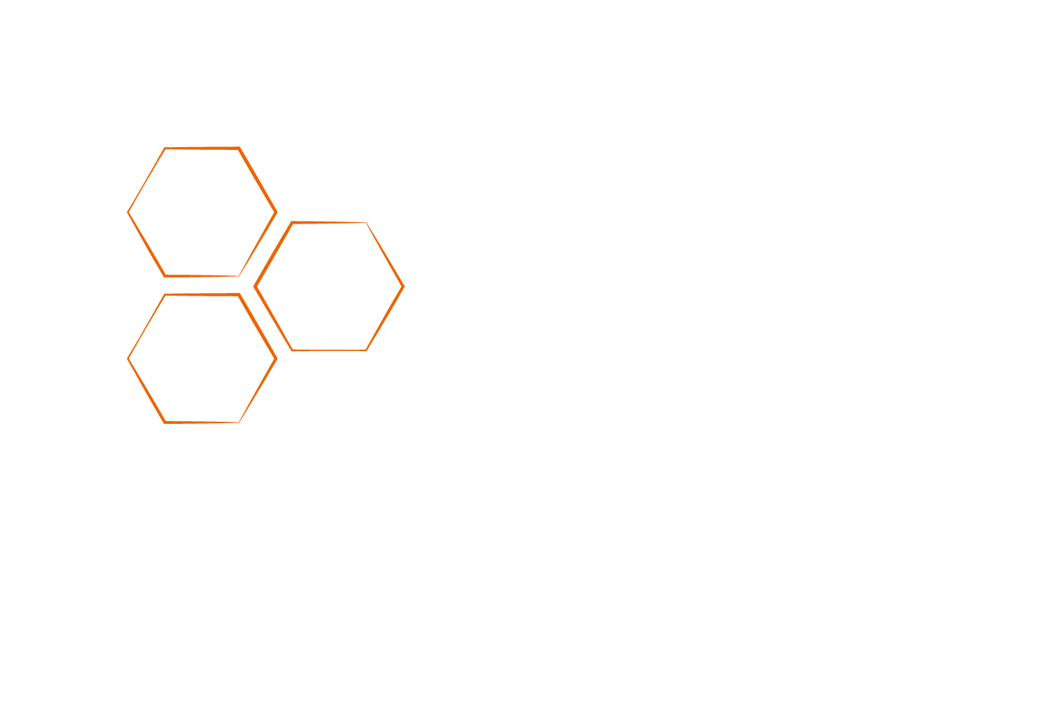Yamaton Paper Grafische Darstellung mehrere Bienen und Waben