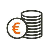 Grafik Münzen für Investitionen